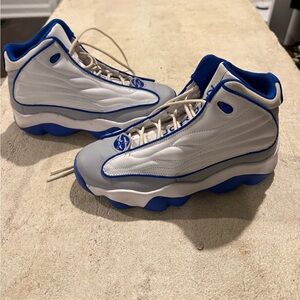Jordan Pro Strong 
Blue White Grey HighTop Sneakers Jordan’s